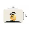 Zwarte boom - Gouden cirkel - Heuvel Placemat vinyl groot -specs
