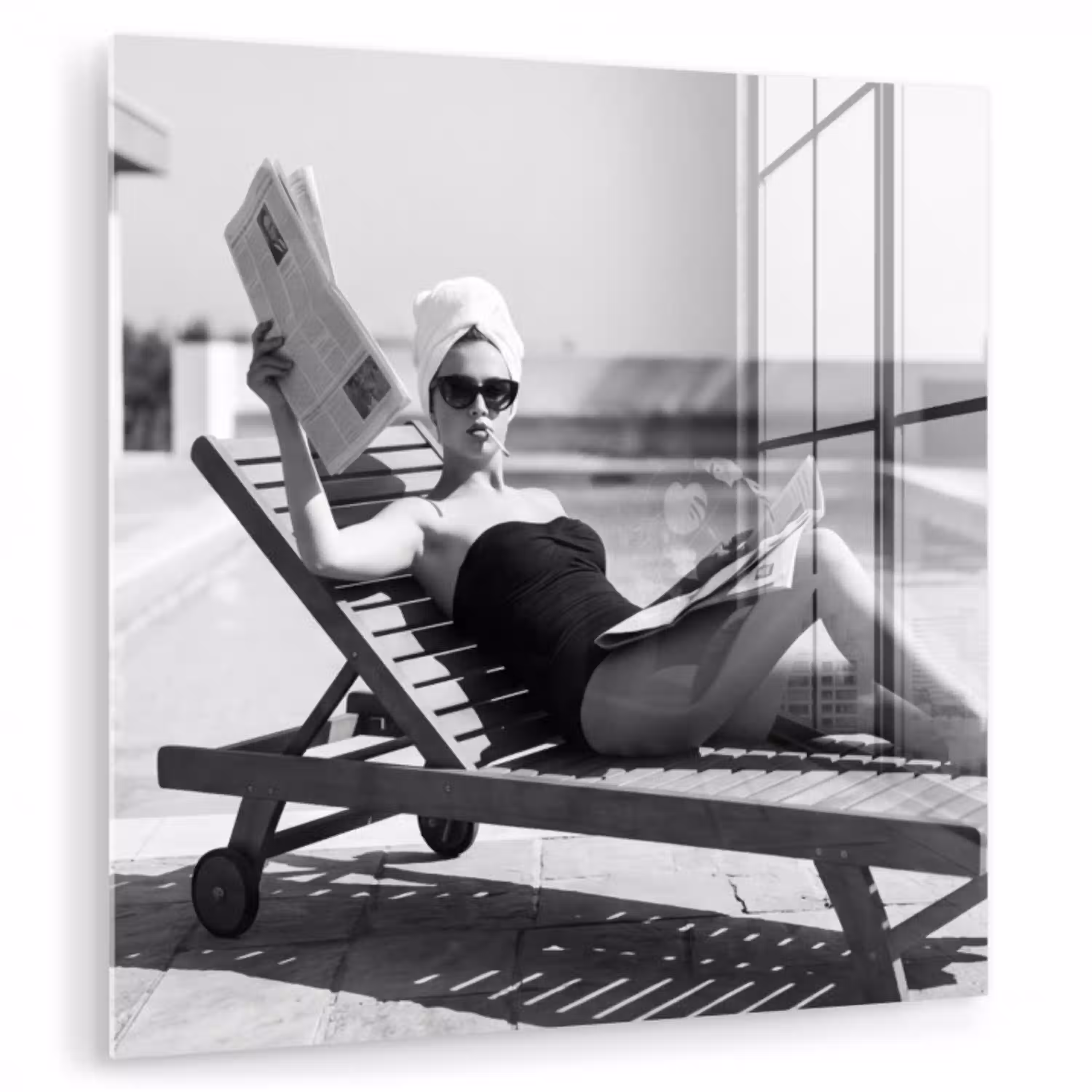 Glamour - Modern - Zwart - Wit plexiglas 5mm klein -zzzproduct_nieuw