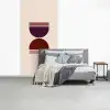 Zandloper - Symmetrisch - Rood - Paars fotobehang vinyl groot -slaapkamer