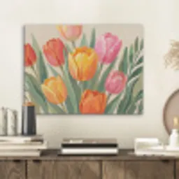 Tulpen - Abstract - Kleurrijk PET vilt klein -sfeer1