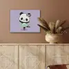 Dansende panda - Paars - Sierlijk - Kawaii PET vilt klein -sfeer4