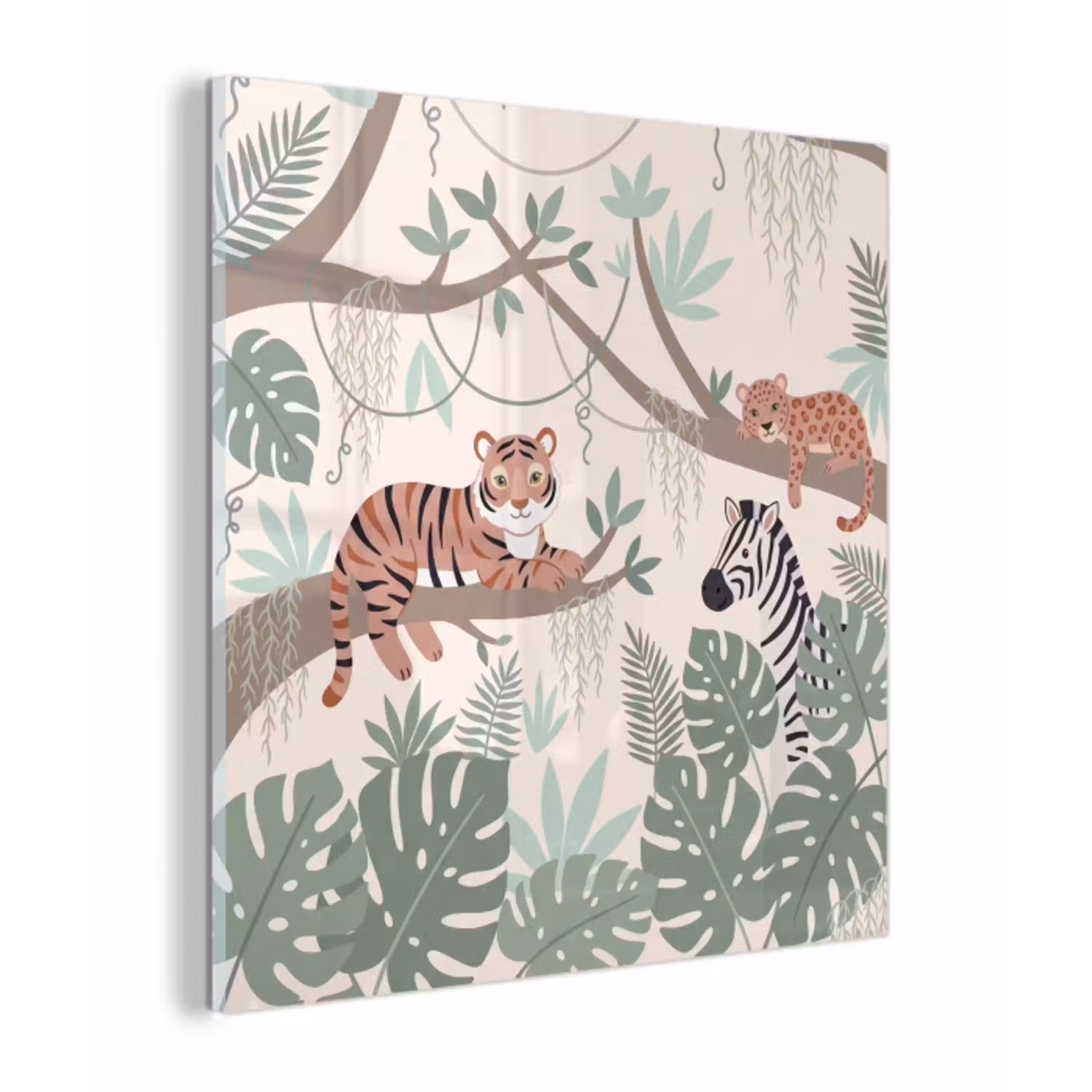 Jungle - Rustiek - Pastel plexiglas 5mm klein -z3d