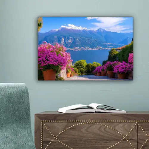 Lake Como - Italië - Landschap canvas 2cm klein -sfeer4