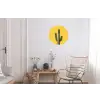 Cactus - Groen - Minimalistisch Wandcirkel aluminium klein -woonkamer