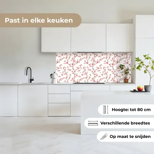 Kersenbloesem - Takken - Roze keuken achterwand 2 middel 871 -sfeer4_NL
