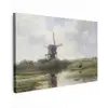 Molen - Willem Roelofs - Oude meesters - Kunst canvas 2cm klein -z3d