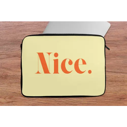 Nice - Oranje - Geel - Minimalistisch laptophoes neopreen klein -tafel
