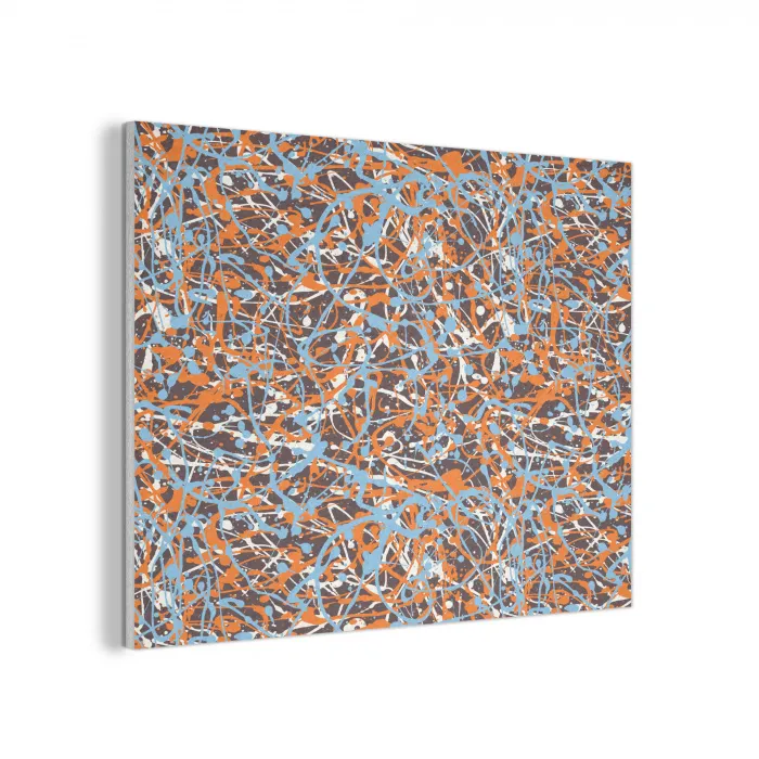 Blauw - Waterverf - Chaos PET vilt klein 837 -3d