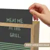 Quote - Groen - Grill - Zomer Light Box met kabel (Wandlamp) klein -USP_websiteprintNL