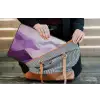 Abstract - Heuvels - Landschap - Paars laptophoes neopreen klein -tas