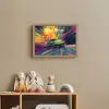 Sportauto - Groen - Verfstrepen - Kleuren Light Box met batterij (Wandlamp kind) middel -sfeer2_kind
