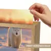 Ijsbeer - Sneeuw - Zonsopgang Light Box met kabel (Kinderlampje) klein -USP_websiteprintNL