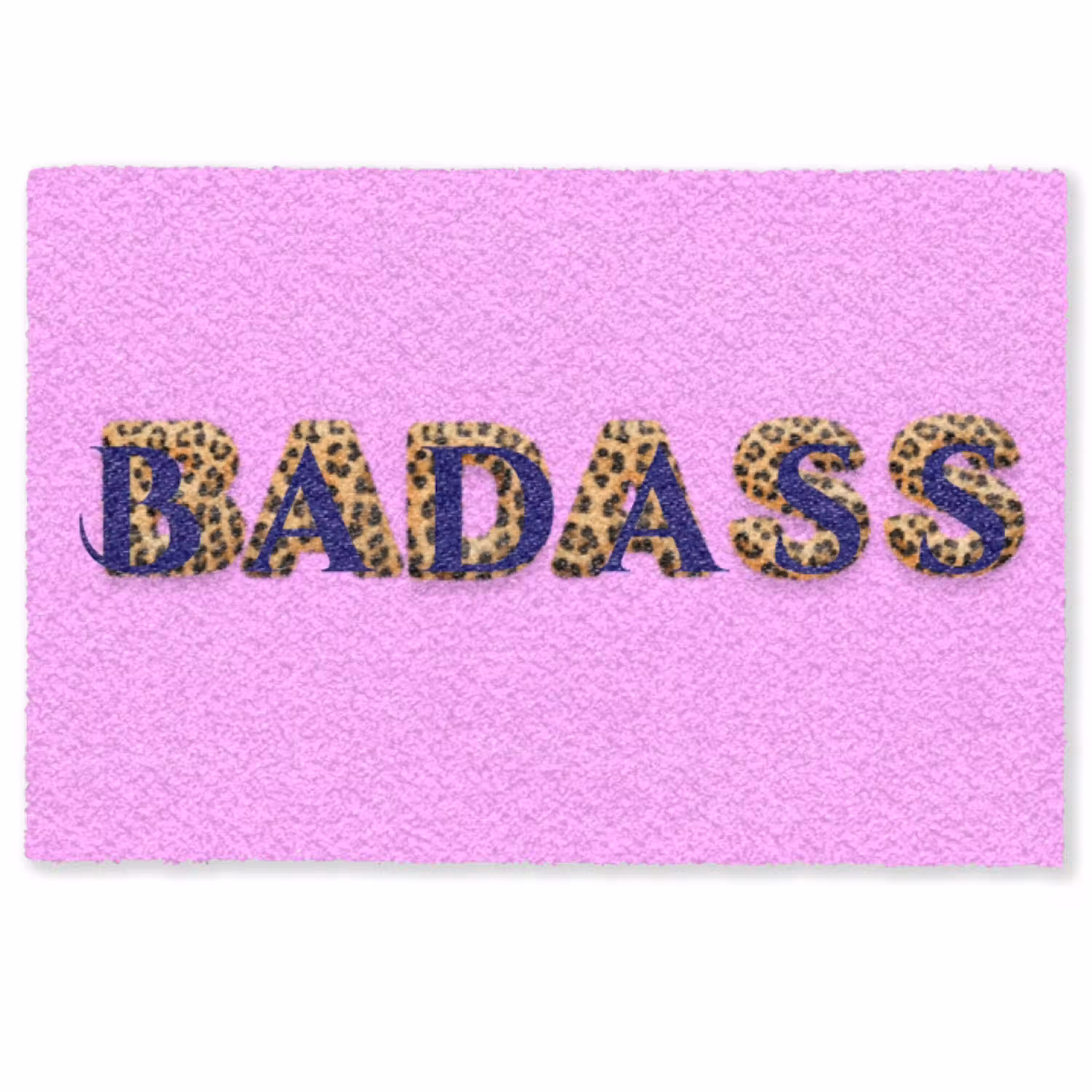 Felroze - Badass - Panterprint - Schaduw Deurmat klein -zkaufland3d