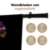 Tulpen - Kleuren - Hout - Vaas Wandkleed katoen klein -sfeer2