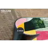 Abstract - Roze - Lappen - Vormen - Geel Placemat vinyl groot -closeup