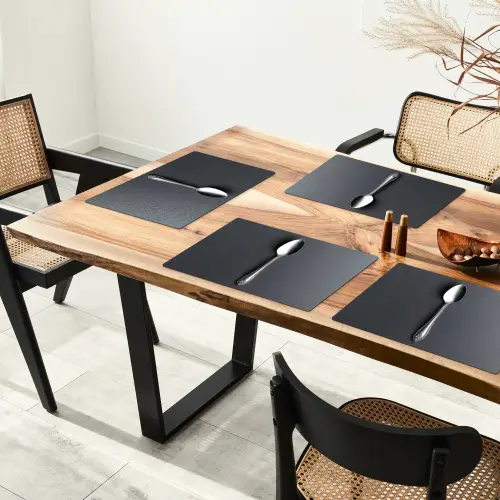 Zilver - Metaal - Lepel Placemat vinyl groot -zzsfeer4_Kitchenyeah-website