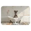Vintage - Zebra - Wilde dieren - Badkuip WCmat klein -3d