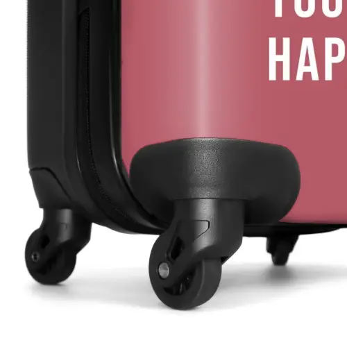 Quotes - Do what makes you happy bessenrood NBS - Handbagage koffer - Kinderen Unisex middel -wiel