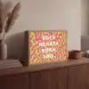 Abstract - Quote - Centraal - Roze Light Box met batterij (Wandlamp) middel -sfeer2