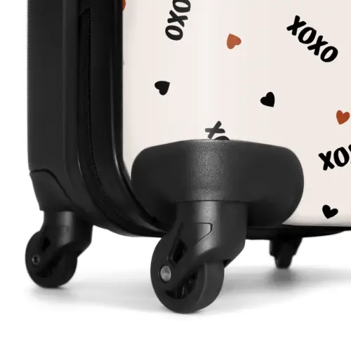 XOXO op beige NBS - Handbagage koffer - Volwassenen Unisex middel -wiel