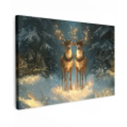 Dennensprookje - Rendier - Nacht canvas 2cm klein -z3d