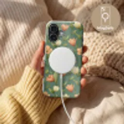 Tulpen - Botanisch - Groen Toughcase MagSafe Apple iPhone 17 klein 1017 -USP_MagsafeV