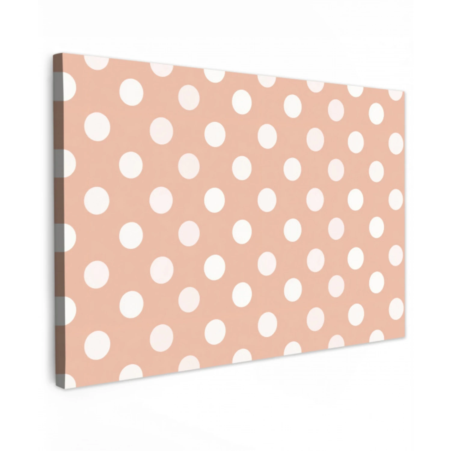 Klassiek - Polka - Perzik canvas 2cm klein 34 -z3d
