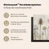 Botanische Elegance in Sepia Inductie beschermer vinyl 3mm middel -zzzzzzusp-haakje_DE