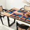 Olifant - Kleurrijk - Lucht - Abstract Placemat vinyl groot -zzsfeer4_Kitchenyeah-website