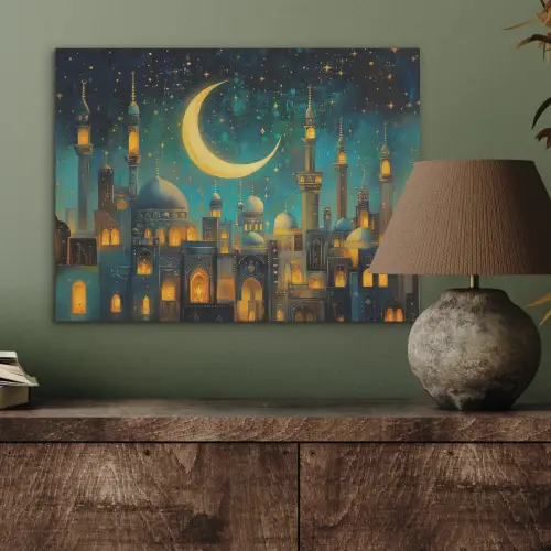 Islamitisch - Moskee - Ramadan - Islam PET vilt klein -sfeer2