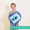 Blije Bronto Kinderrugzak - Blauw middel -sfeer1_NL