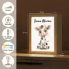 Koe - Baby dier - Boerderij dieren Light Box met kabel (Kinderlampje) klein -USP_NL