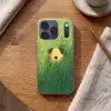 Hondje - Gras - Oren - Bruin Telefoonhoesje iPhone 17 Pro klein -sfeer1