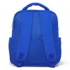 Roze met regenboog patroon Kinderrugzak - Blauw middel -achterkant
