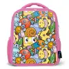 Monster met Stippen Kinderrugzak - Roze middel -3d