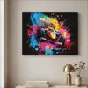 Graffiti - Sport - Auto - Formule 1 - Autosport Textielframe zwart klein -sfeer2