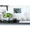 Hart - Touw - Hout - Rustiek Muursticker klein -keuken