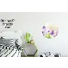 Lavendel - Vlinder - Bloemen Wandcirkel aluminium klein -kinderkamer