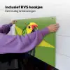 Papegaai - Groen - Snavel - Abstract Inductie beschemer met haakjes middel -ky-ophangen-nl