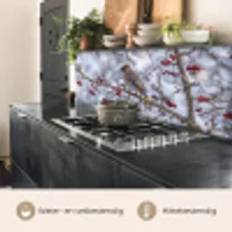 Pestvogel - Bessen - Winter - Natuur keuken achterwand 2 middel -usp_NL