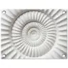 Schelp - Spiraal - Wit tuinposter los doek klein -3d