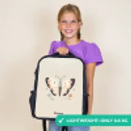 Vlinder in neutrale pastel kleuren Rugzak - Zwart middel -sfeer4_UK