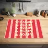 Strepen - Rood - Try again Inductie beschermer vinyl 3mm klein -sfeer5