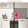 Planten - Anthurium - Groen - Roze keuken achterwand 2 middel -voor-na2_DE