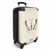 Vlinder in neutrale pastel kleuren NBS - Handbagage koffer - Kinderen Unisex middel -productfoto_3d