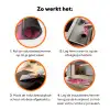 Bloemen - Verf - Roze Inductie beschermer vinyl 3mm klein -zzzzzzz-td-werking