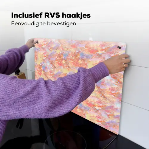 Abstract - Multi - Kleur - Verf Inductie beschemer met haakjes klein 777 -ky-ophangen-nl