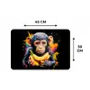 Aap - Graffiti - Kleurrijk - Bananen - Modern Placemat vinyl groot -specs