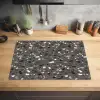 Terrazzo -  Patroon - Grijs Inductie beschermer vinyl 3mm klein 276 -sfeer5