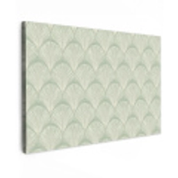 Waaiers - Patroon - Groen canvas 2cm klein 34 -z3d